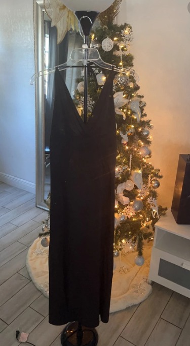 Black maxi dress