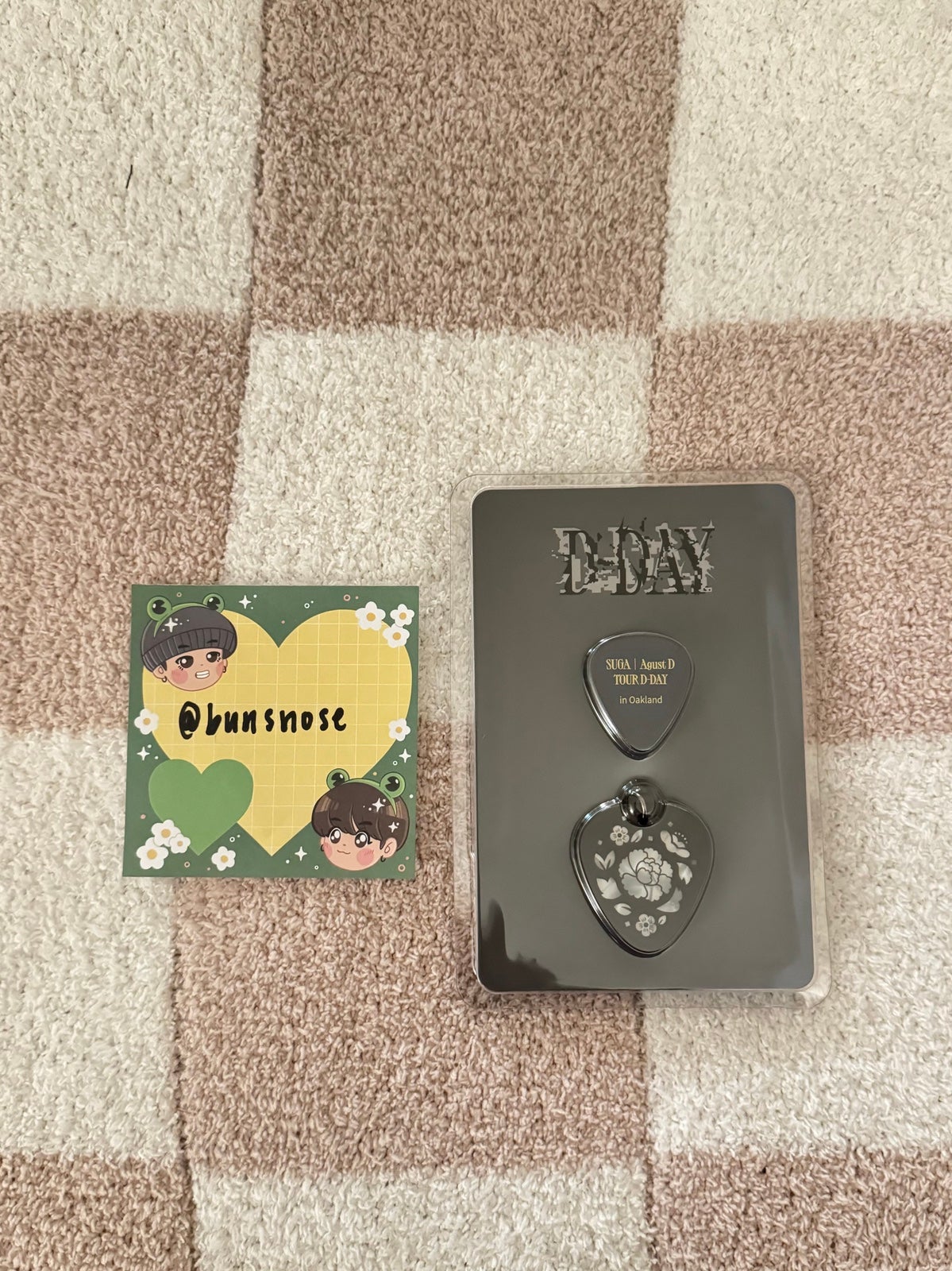 BTS SUGA AGUSTD DDAY Guitar Pick