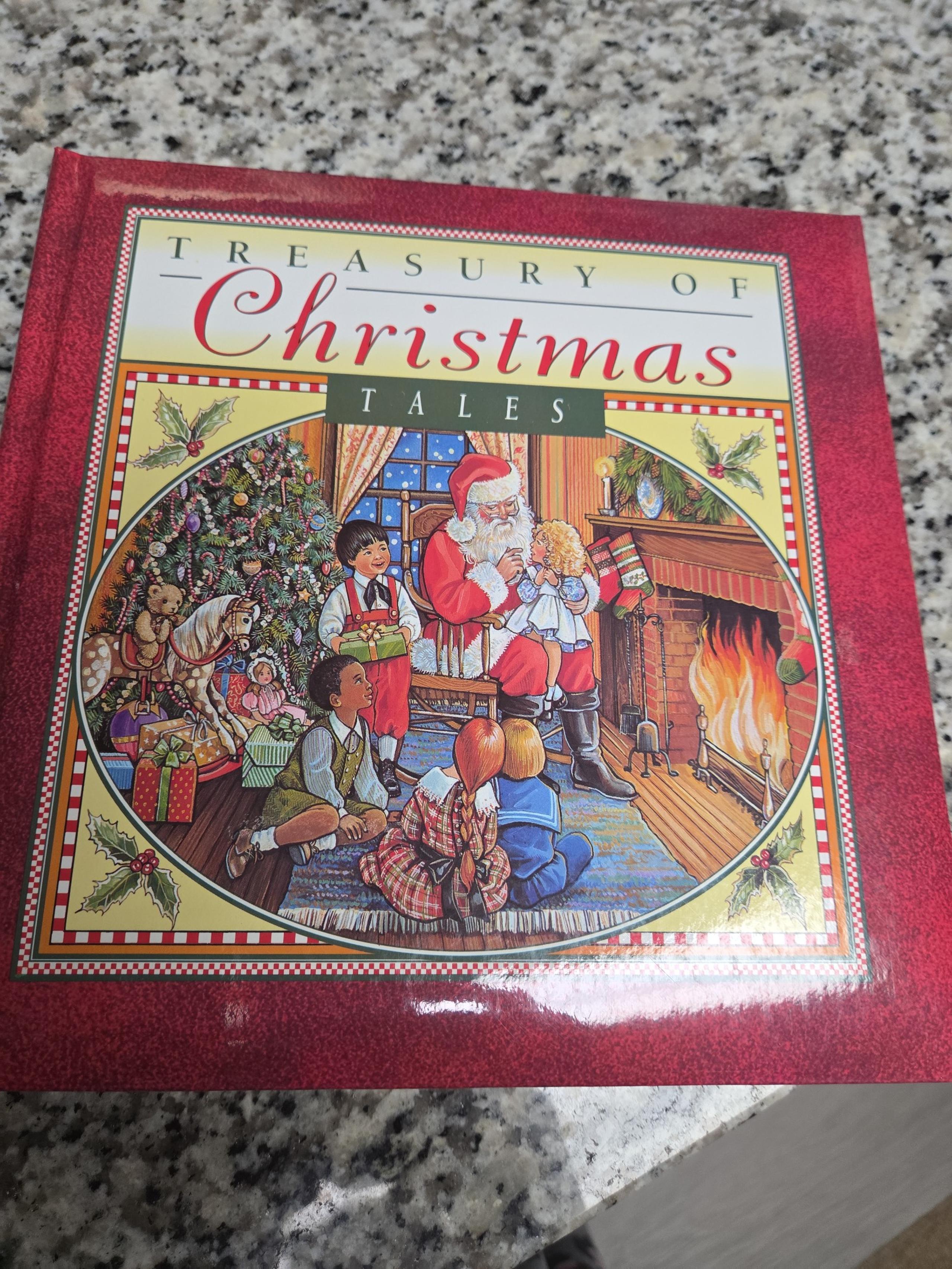 Vintage 1995 Treasury of Christmas Tales Padded Hardcover.  FREE SHIPPING