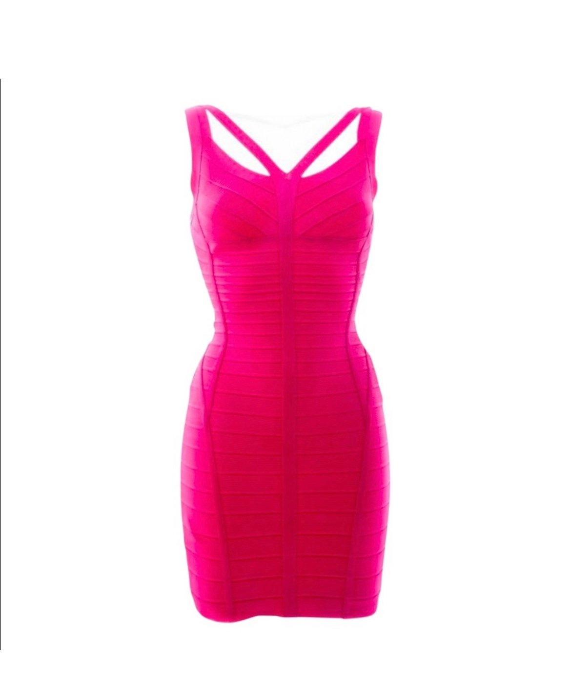 Herve Leger Pink Bandage Dress size Small