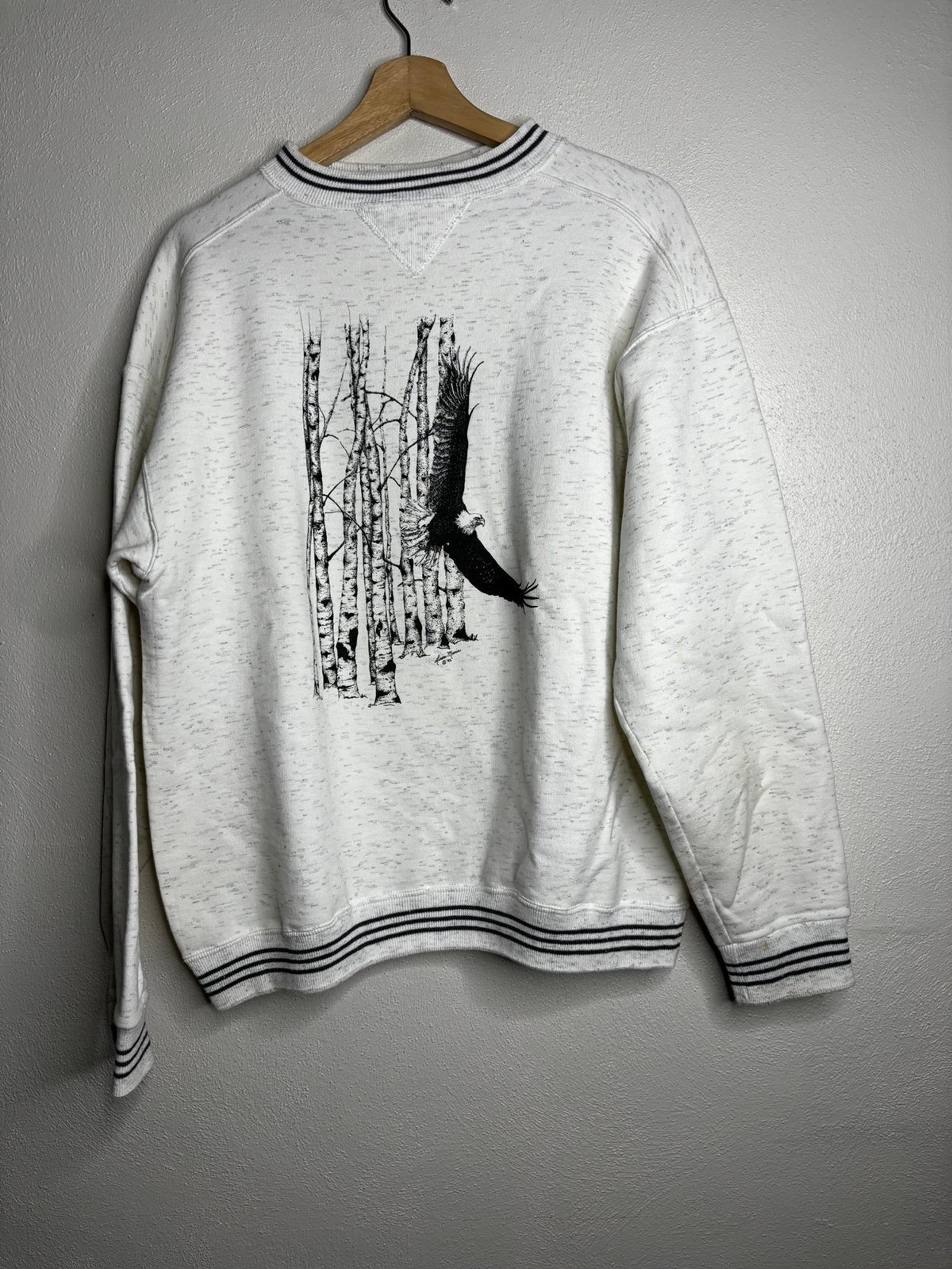 Vintage Eagle nature pullover sweatshirt men’s size large gray