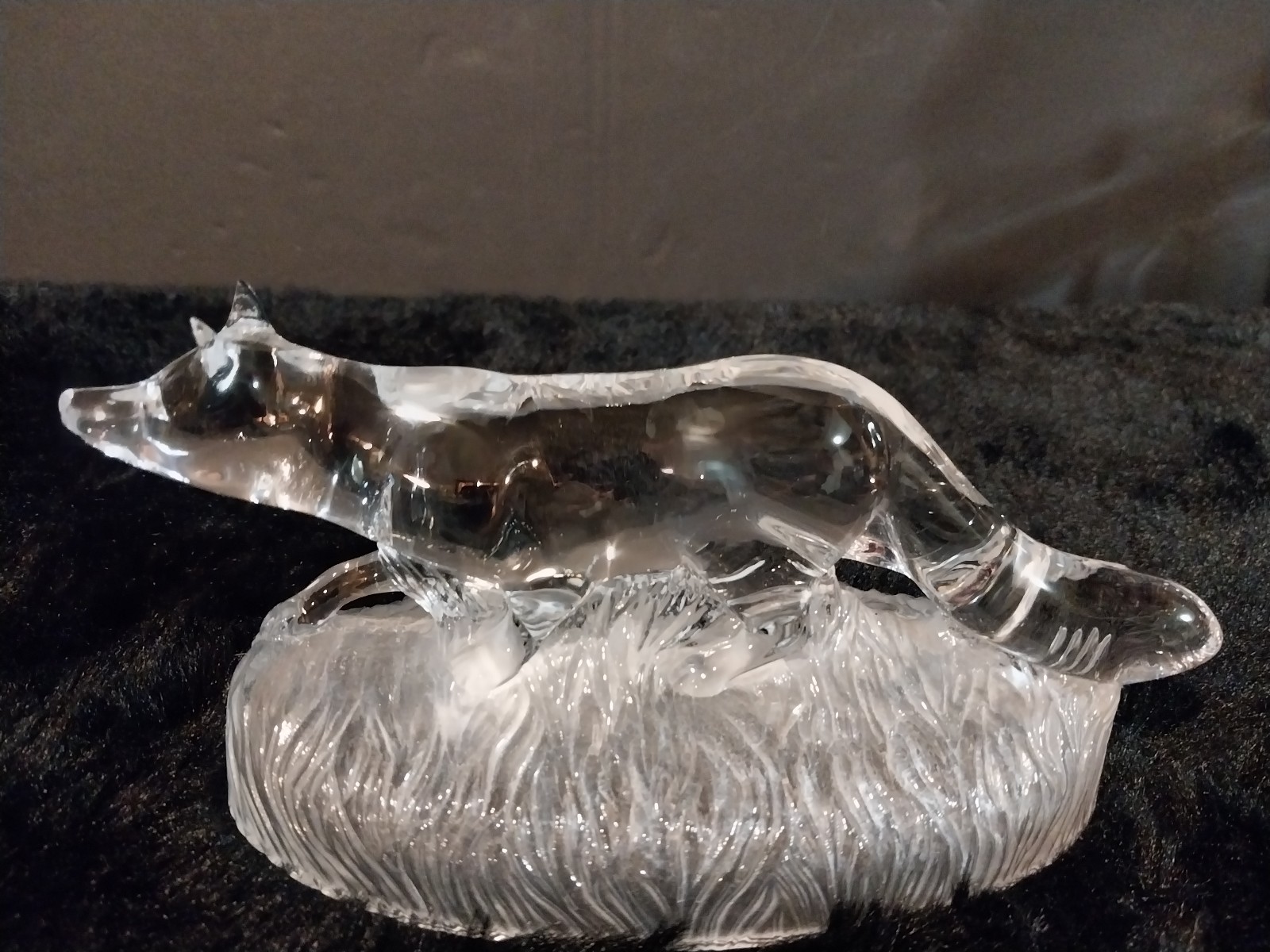 Beautiful Crystal Fox Figurine