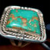 Sterling Silver Turquoise Signed BENNETT Ring