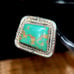 Sterling Silver Turquoise Signed BENNETT Ring