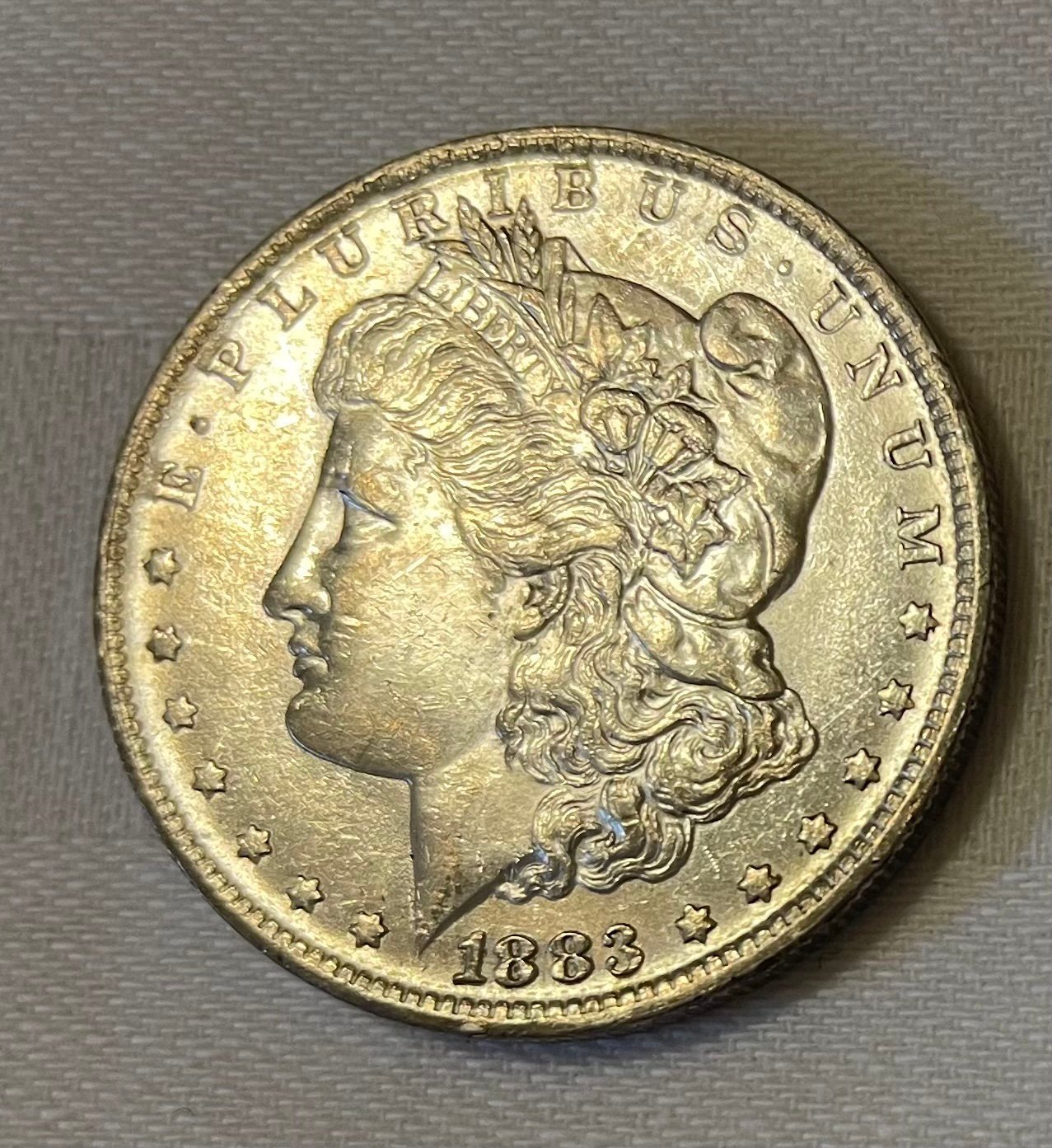 1883-0 Morgan Silver Dollar 90% Silver Coin 100% Authentic USA Mint.