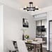 Modern Sputnik Chandelier 6 Lights Black Mid Century Modern Metal Pendant Light