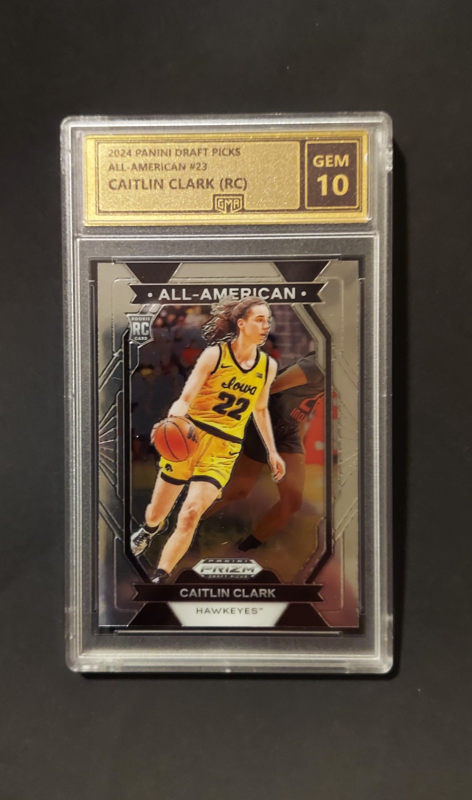 2024 Prizm Draft Picks #23 All-American Caitlin Clark Grade 10 Gem