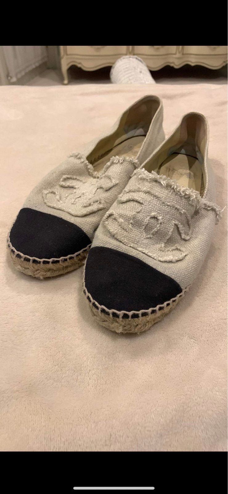 Chanel espadrille flats