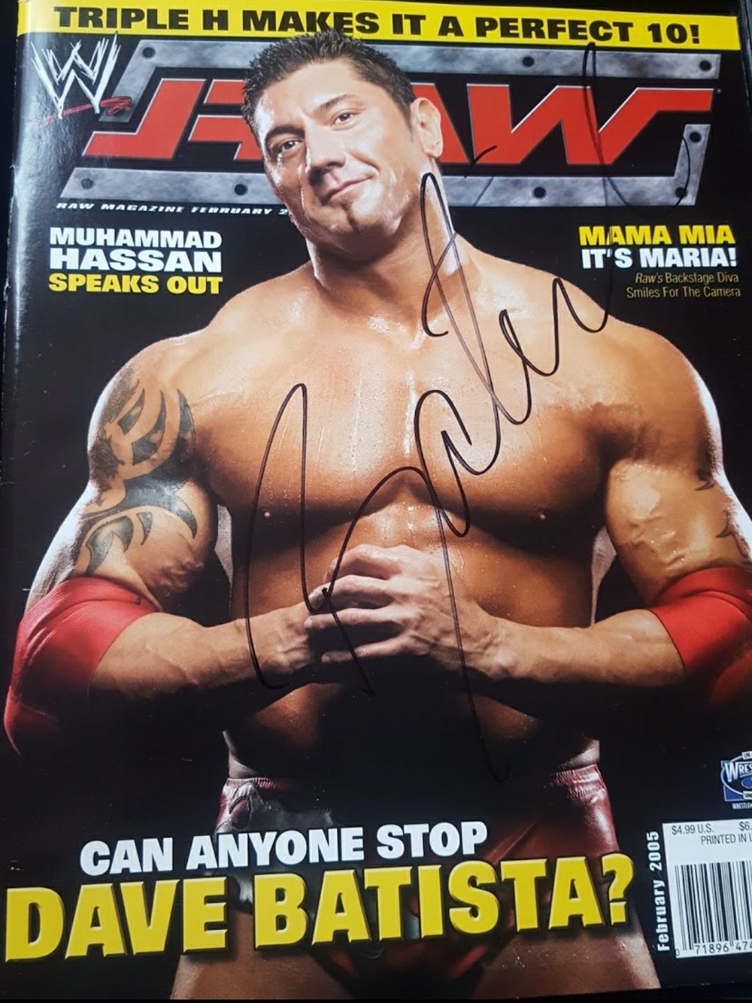 WWE MAGAZINE 2005 BATISTA