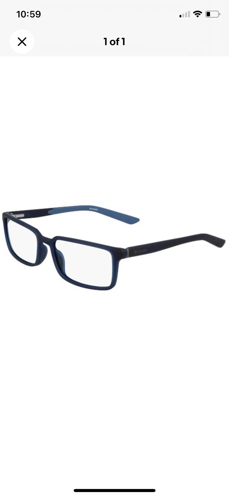 NEW Columbia C8023 418 Matte Navy Eyeglasses 58mm with Columbia Case