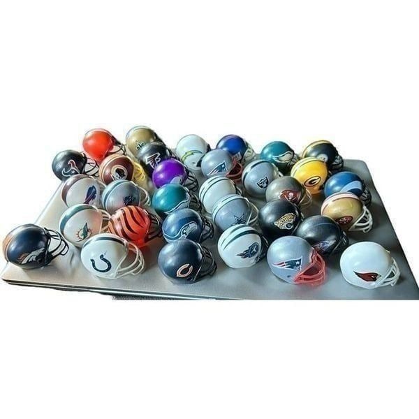 LOT of 32 Riddell NFL Micro Mini 2 Football Helmet Helmets Complete Set