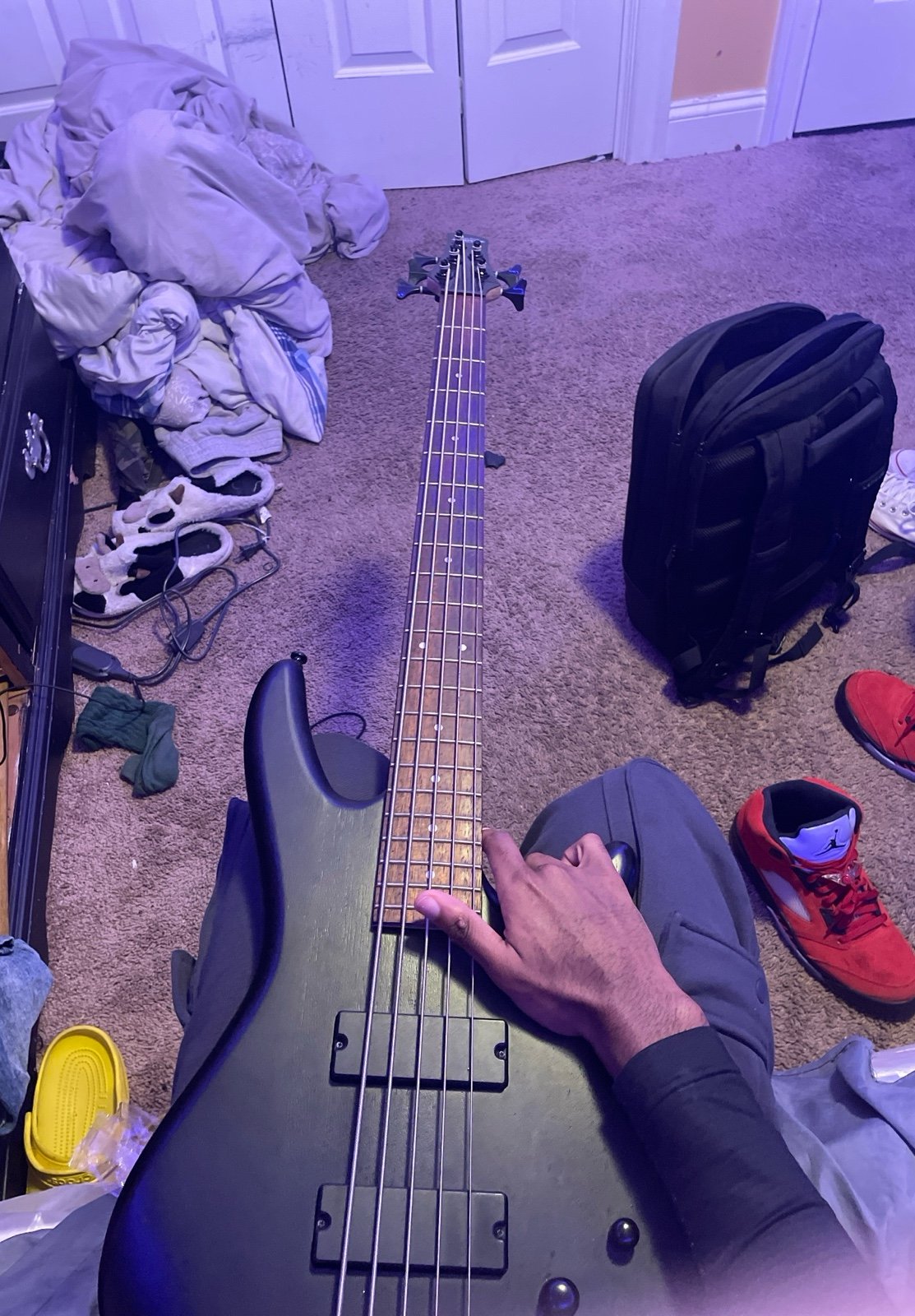 ibanez bass with bass cover