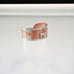 Cuff Bracelet Copper With 925 Sterling Silver Vintage Alpaca Llama And Birds