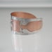 Cuff Bracelet Copper With 925 Sterling Silver Vintage Alpaca Llama And Birds