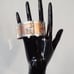 Cuff Bracelet Copper With 925 Sterling Silver Vintage Alpaca Llama And Birds
