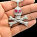 White Finish Skull Live Alone Die Alone