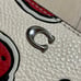COACH Coach Mini Skinny ID Case Strawberry White