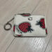COACH Coach Mini Skinny ID Case Strawberry White