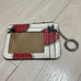 COACH Coach Mini Skinny ID Case Strawberry White
