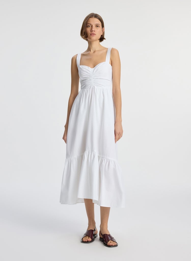 A.L.C Lilah II Cotton Midi Dress, Size 0, BRAND NEW, 495