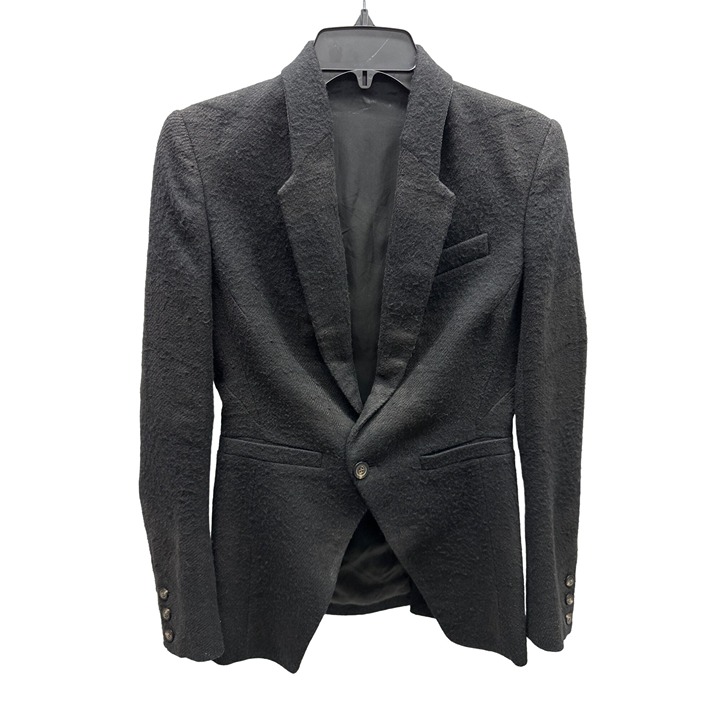 Rick Owens Sisyphus F/W 18 Linen/Camelhair Black Blazer 42 / US 6