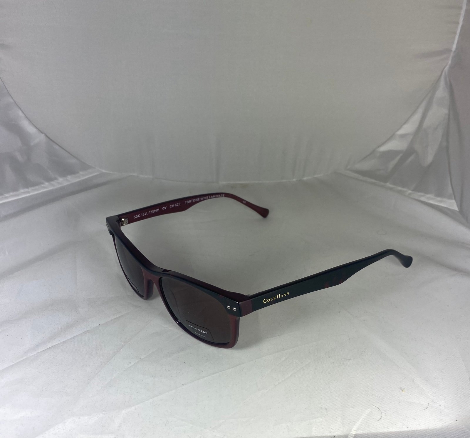 Cole Haan CH 625 Tortoise Wine Laminate Sunglasses