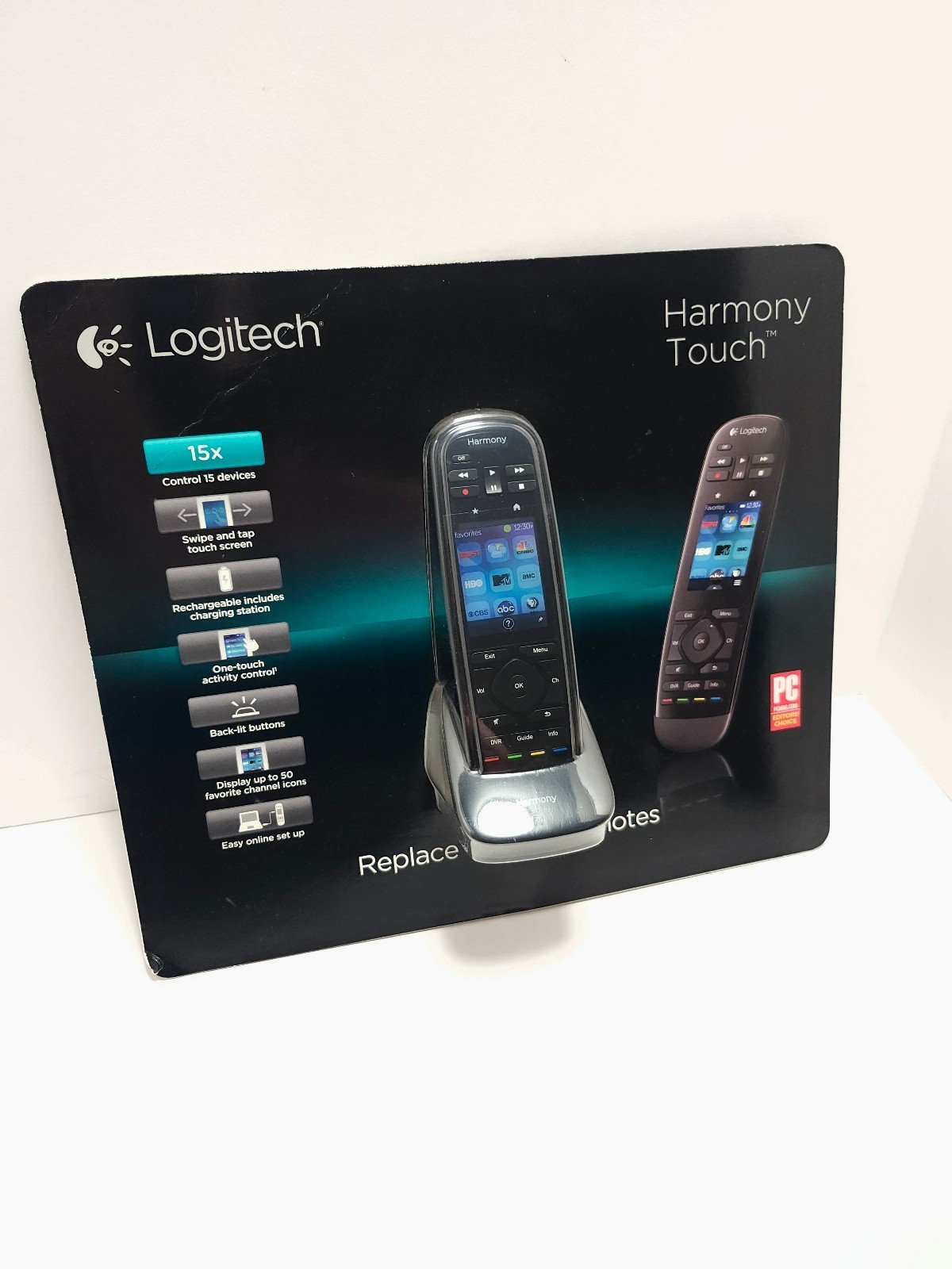 Logitech Harmony Touch 915-000252 Remote Control w/ Charger NOS 2014 NEW
