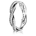 Authentic PANDORA Twist of Fate Stackable Ring with Clear Zirconia Size 9