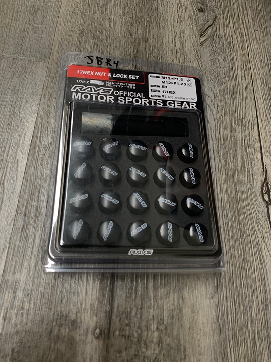 Rays black lug nuts JDM 12x1.25 brand new