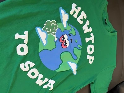 Green Anime Print Fashion Women's Short Sleeve T-Shirt