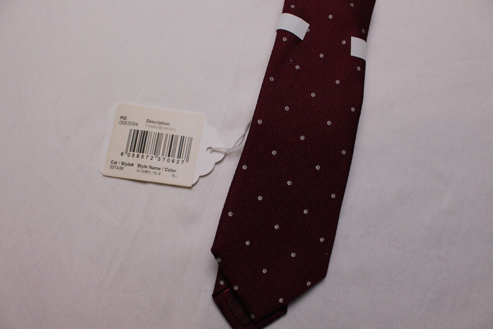 Salvatore Ferragamo BURGUNDY Golf Club Ball 100% Silk Designer Tie