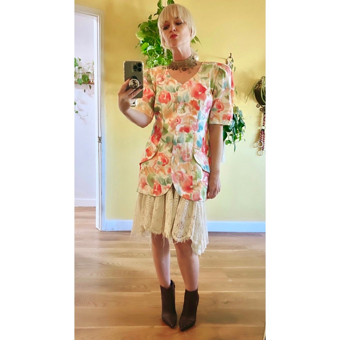 Bright Colored Vintage 80s Jacket