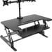 Mount-It! MI-7934 Sit-Stand Desk Converter with Dual Monitor Mount in Black