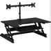 Mount-It! MI-7934 Sit-Stand Desk Converter with Dual Monitor Mount in Black