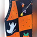 Karen Scott VTG Sweater Vest Halloween Embroidered Knit Top Sz XL Pumpkin Button