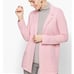 Talbot's Women's Pink Open Sweater Blaze Cardigan Marino wool Mix Size: XLp