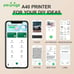 PeriPage Mini A4 Inkless Portable Thermal Printer Photo Printer Wireless Sealed