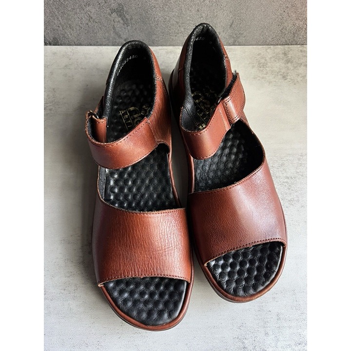 Rieker Brown Leather Sandals EU 38 US Size 7.5