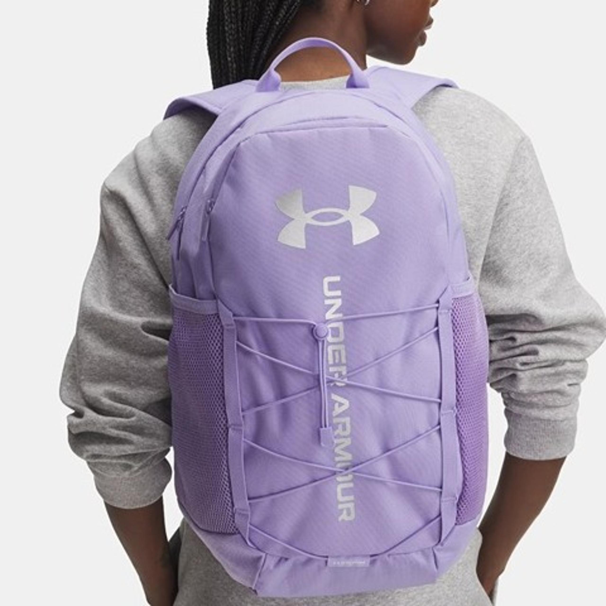 Under Armour Hustle Sport 6.0 Backpack 26L, Color: Transparent / Metallic Silver