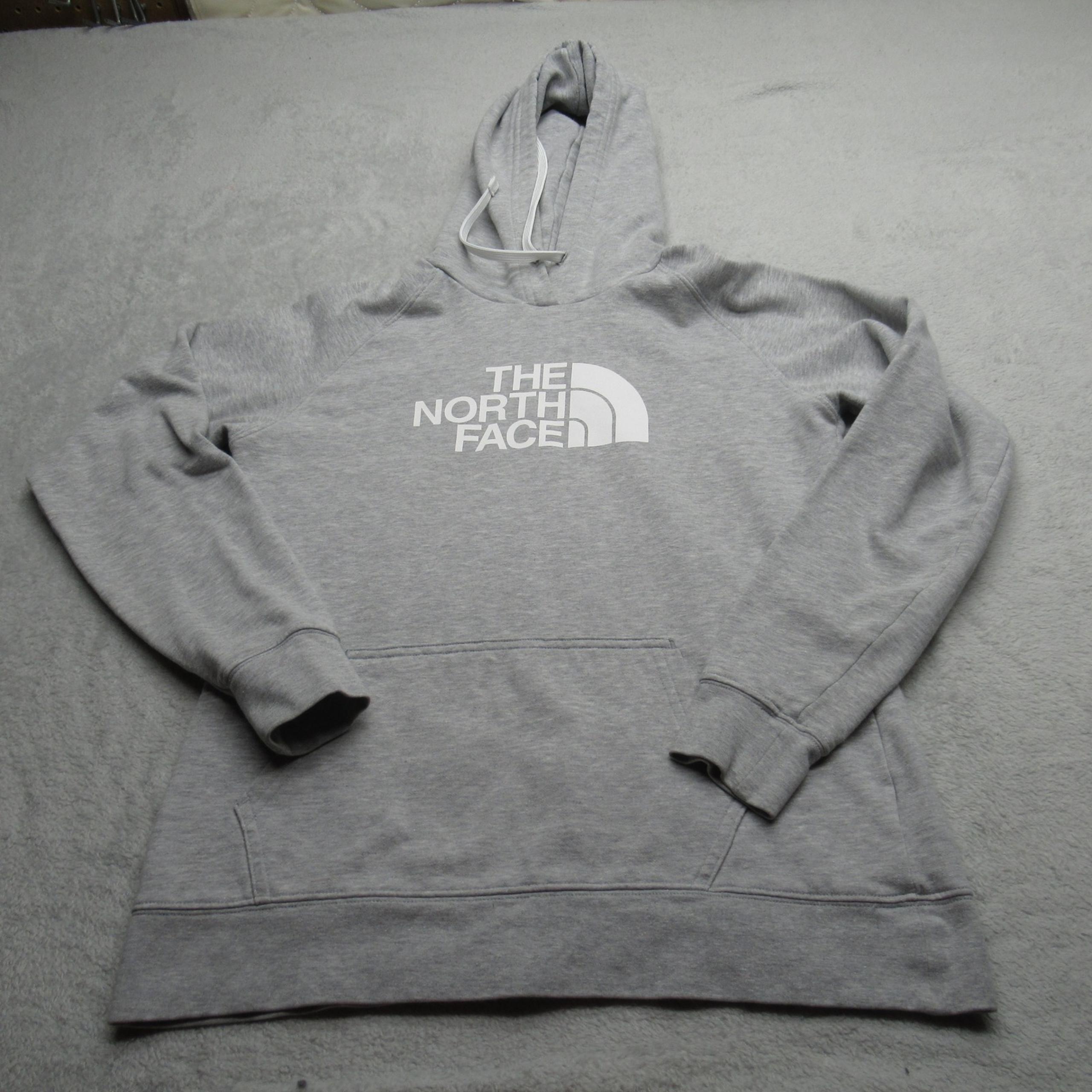 The North Face Hoodie Womens Medium Gray Heather 80/20 Half Dome Pullover