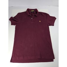 Ralph Lauren Rugby Shirt Mens Small Burgundy Red Skull & Crossbones Golf Polo S