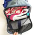 VTG 1996 Warners Bros Looney Tunes Duffle Bag Luggage Vinyl Denim Blue Straps