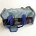 VTG 1996 Warners Bros Looney Tunes Duffle Bag Luggage Vinyl Denim Blue Straps