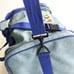 VTG 1996 Warners Bros Looney Tunes Duffle Bag Luggage Vinyl Denim Blue Straps