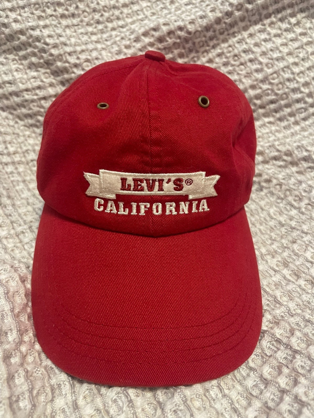 Levi’s California Vintage Red Cap - Authentic Collectible Vintage Item