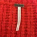 FREE PEOPLE fuzzy textured pullover red L