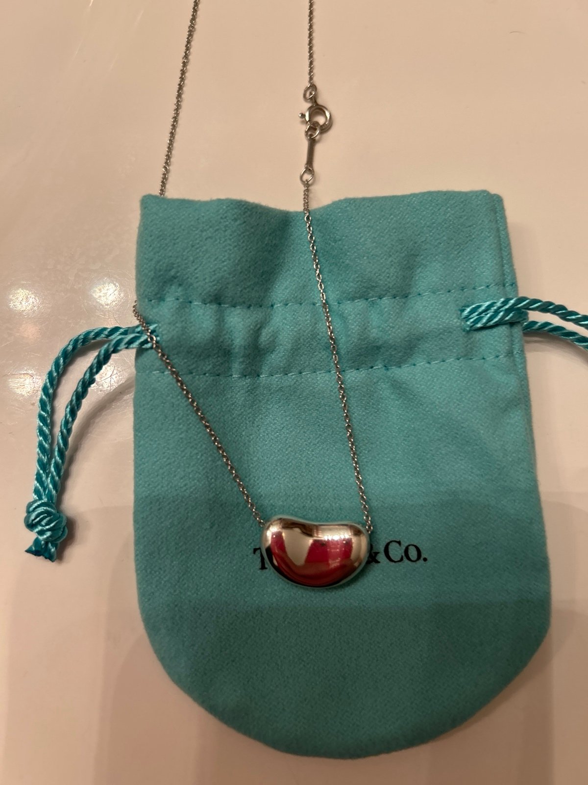 Tiffany & Co Elsa Peretti Bean necklace