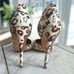 L.A.M.B. Camryn II Leopard Print platform D' Orsay Pumps Size 8