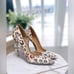 L.A.M.B. Camryn II Leopard Print platform D' Orsay Pumps Size 8