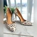 L.A.M.B. Camryn II Leopard Print platform D' Orsay Pumps Size 8